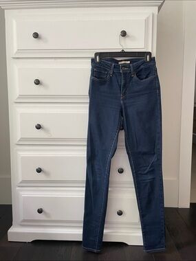 Levi's Women's 721 High-Rise Skinny Jeans in Dark Blue